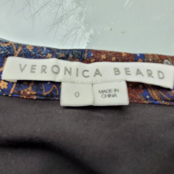 Veronica Beard Trixie Silk Illusion Skirt Size 0 - Picture 10 of 12